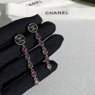 Chanel Crystal Floral Drop Earrings – Elegant Luxury Fashion Jewelry