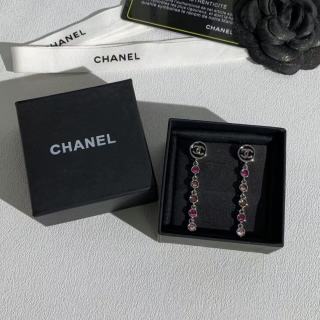 Chanel Crystal Floral Drop Earrings – Elegant Luxury Fashion Jewelry