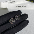 Chanel Classic CC Logo Stud Earrings – Elegant Luxury Fashion Jewelry