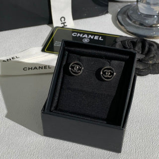 Chanel Classic CC Logo Stud Earrings – Elegant Luxury Fashion Jewelry