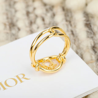 Dior Lumière Signature Gold Ring