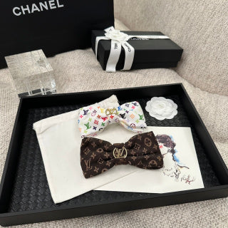 Louis Vuitton Monogram Bow Hair Accessory Set