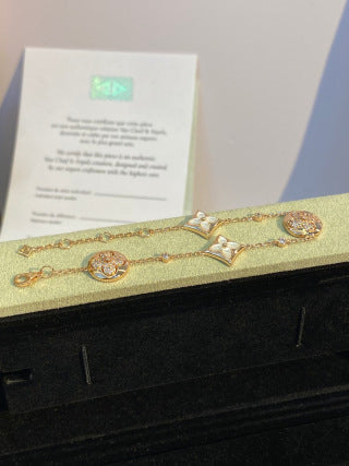 Louis Vuitton Star Bloom Crystal Charm Bracelet