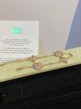 Louis Vuitton Crystal Bloom Medallion Charm Bracelet