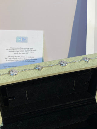 Louis Vuitton Crystal Bloom Medallion Charm Bracelet
