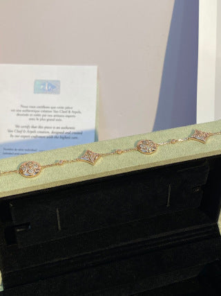 Louis Vuitton Crystal Bloom Medallion Charm Bracelet