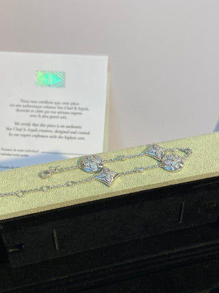 Louis Vuitton Crystal Bloom Medallion Charm Bracelet
