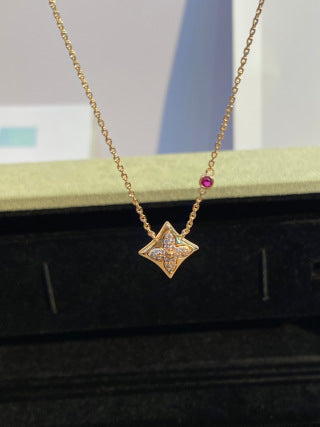 Louis Vuitton Diamond Star Bloom Pendant Necklace