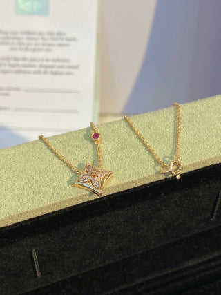 Louis Vuitton Diamond Star Bloom Pendant Necklace