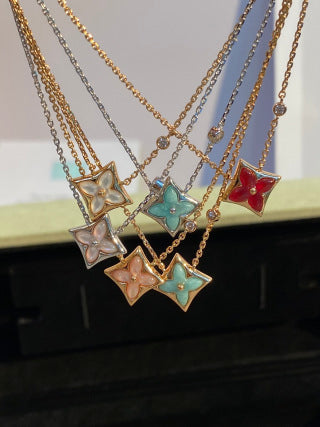 Louis Vuitton Star Blossom Color Charm Necklace