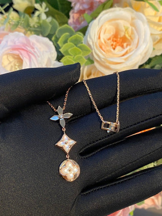 Louis Vuitton Blossom Drop Pearl Chain Necklace