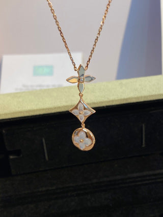 Louis Vuitton Blossom Drop Pearl Chain Necklace