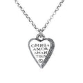 Gucci Engraved Heart Logo Pendant Necklace