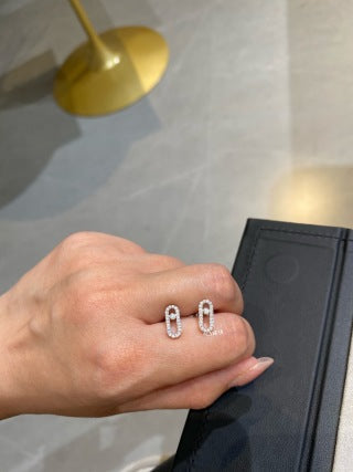 Messika Move Uno Pavé Diamond Stud Earrings