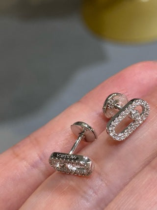 Messika Move Uno Pavé Diamond Stud Earrings
