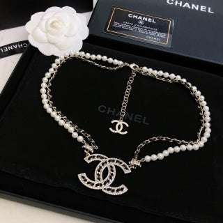 CHANEL Marielle Pearl Emblem Necklace