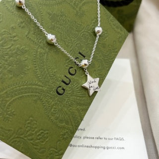 Gucci Crystal Horsebit Charm Chain Bracelet