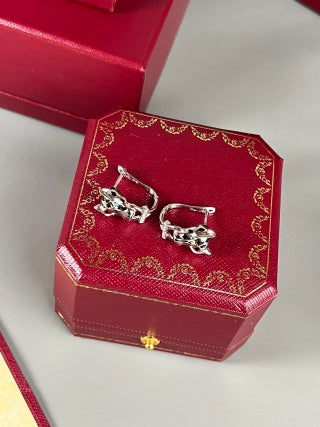 Cartier Panther-head stud earrings