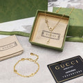 Gucci Interlocking G Gold Link Chain Bracelet