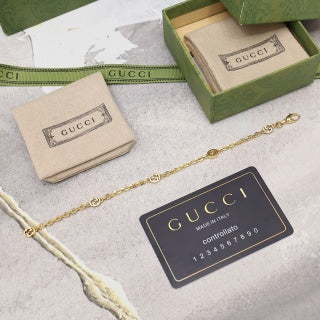 Gucci Interlocking G Gold Link Chain Bracelet