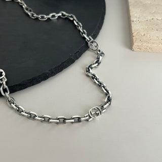 Gucci GG Interlocking Link Silver Chain Necklace