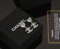 Chanel Crystal Heart CC Drop Earrings – Elegant Luxury Fashion Jewelry