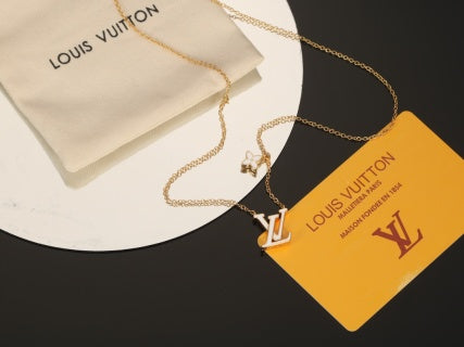 Louis Vuitton Blossom Initial Layered Necklace