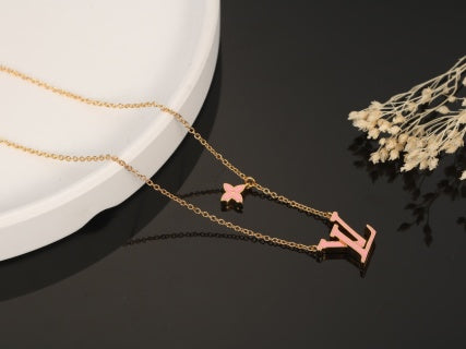 Louis Vuitton Blossom Initial Layered Necklace