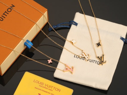 Louis Vuitton Blossom Initial Layered Necklace