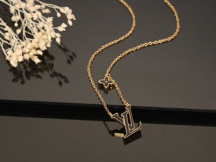 Louis Vuitton Blossom Initial Layered Necklace