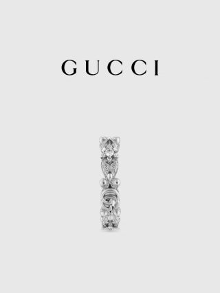 Gucci Interlocking G Floral Link Chain Bracelet
