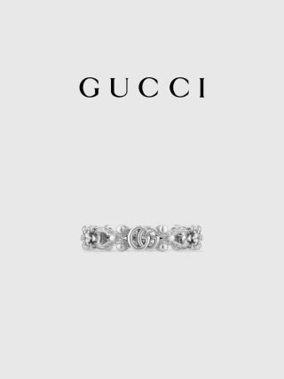 Gucci Interlocking G Floral Link Chain Bracelet