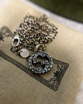 Gucci Interlocking G Double Circle Charm Necklace