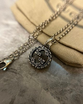 Gucci Interlocking G Double Circle Charm Necklace