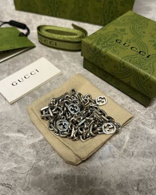 Gucci Double G Padlock Link Chain Necklace