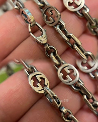 Gucci Double G Padlock Link Chain Necklace