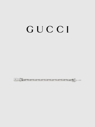 Gucci GG Industrial Link Silver Chain Bracelet
