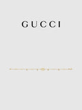 Gucci GG Mini Oval Charm Gold Chain Bracelet