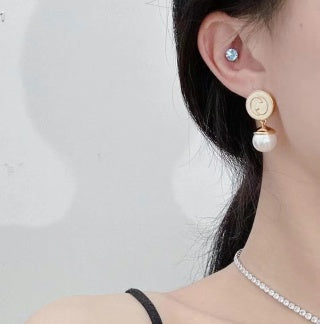 Gucci Interlocking G Pearl Drop Earrings
