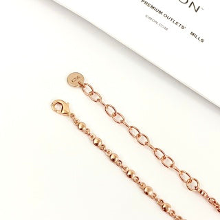 Dior CD Rose Gold Signature Chain Necklace