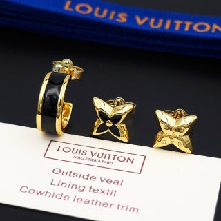 Louis Vuitton Blossom Enamel Flower Stud Earrings