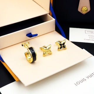 Louis Vuitton Blossom Enamel Flower Stud Earrings