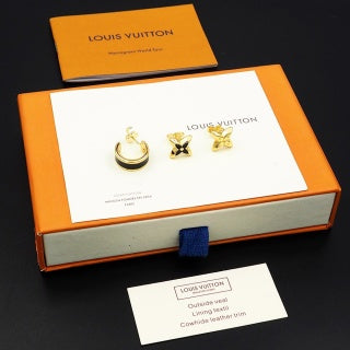Louis Vuitton Blossom Enamel Flower Stud Earrings