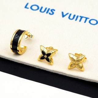 Louis Vuitton Blossom Enamel Flower Stud Earrings