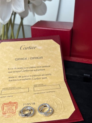 Cartier Cercle Lumière Drop Hoop Earrings