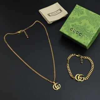 Gucci Interlocking G Cuban Link Chain Bracelet