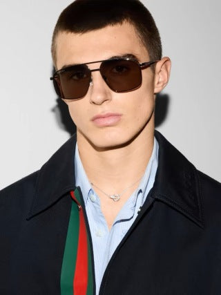 Gucci Minimal Interlocking G Pendant Fine Chain Necklace