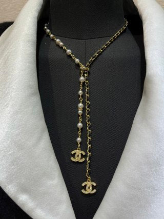 Chanel Pearl CC Lariat Necklace – Elegant Luxury Fashion Jewelry