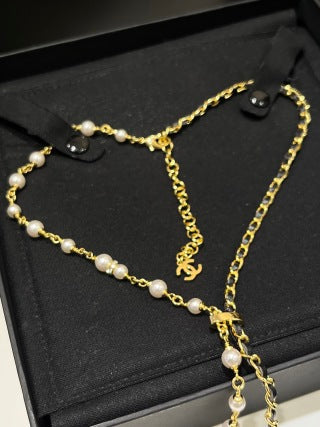 Chanel Pearl CC Lariat Necklace – Elegant Luxury Fashion Jewelry