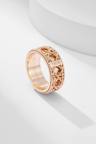 Dior Étoile Woven Gold Band Ring